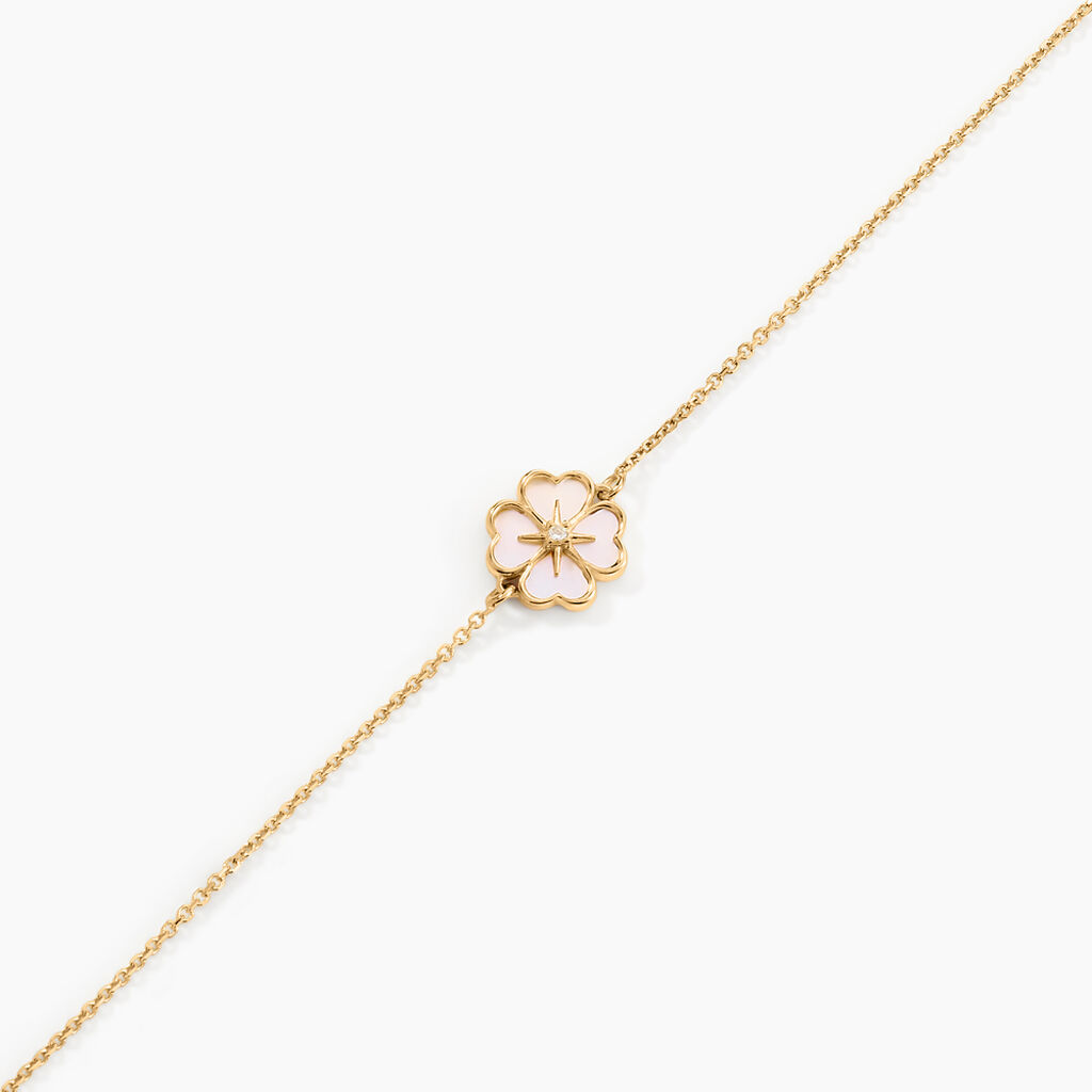 Bracelet Lucky Gems Or Jaune Nacre Oxyde De Zirconium - Bracelets Femme | Histoire d&rsquo;Or