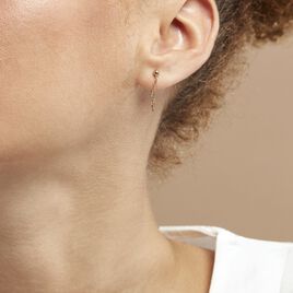 Boucles D'oreilles Pendantes Duha Plaqué Or Jaune - Boucles d'oreilles fantaisie Femme | Histoire d’Or