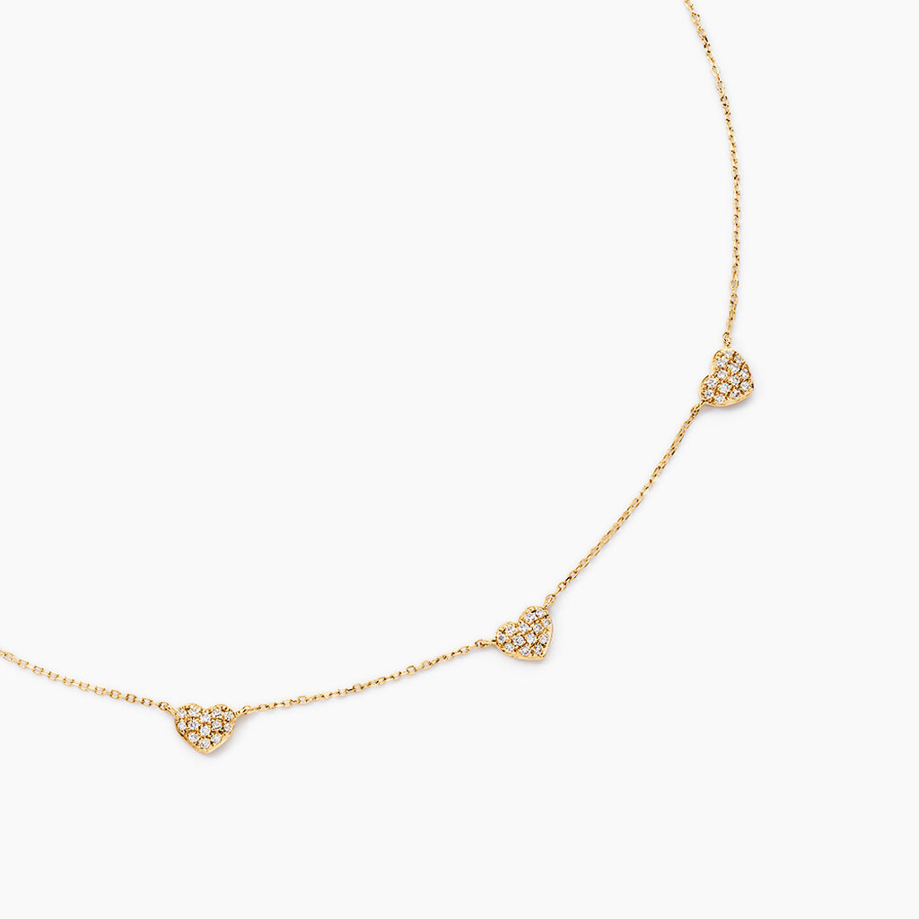 Collier Bomb Lover Or Jaune Oxyde De Zirconium - Colliers Femme | Histoire d’Or