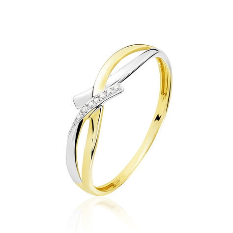 Bague Soukayna Or Bicolore Diamant - Bagues avec pierre Femme | Histoire d’Or