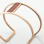 Bracelet Manchette Acier Rose Maria - Bracelets manchettes Femme | Histoire d&rsquo;Or