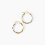 Cr&eacute;oles Tita Or Bicolore - Boucles d'oreilles cr&eacute;oles Femme | Histoire d&rsquo;Or