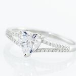 Bague Or Blanc Zandra Oxyde De Zirconium - Bagues solitaires Femme | Histoire d&rsquo;Or