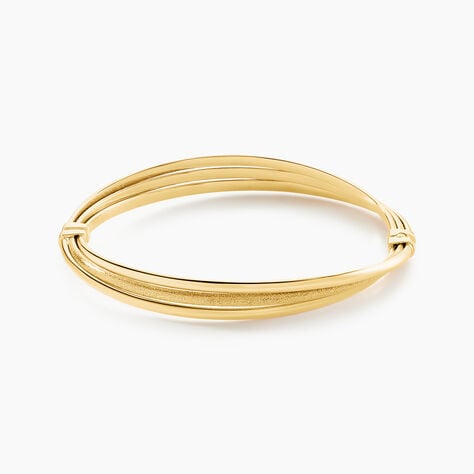 Bracelet Jonc Claudie 3 Fils Entrelaces Or Jaune - Bracelets joncs Femme | Histoire d’Or