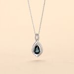 Collier Dalil Or Blanc Topaze Oxyde - Colliers Femme | Histoire d&rsquo;Or