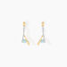 Boucles D'oreilles Pendantes Madli Or Bicolore Topaze - Boucles d'oreilles pendantes Femme | Histoire d’Or