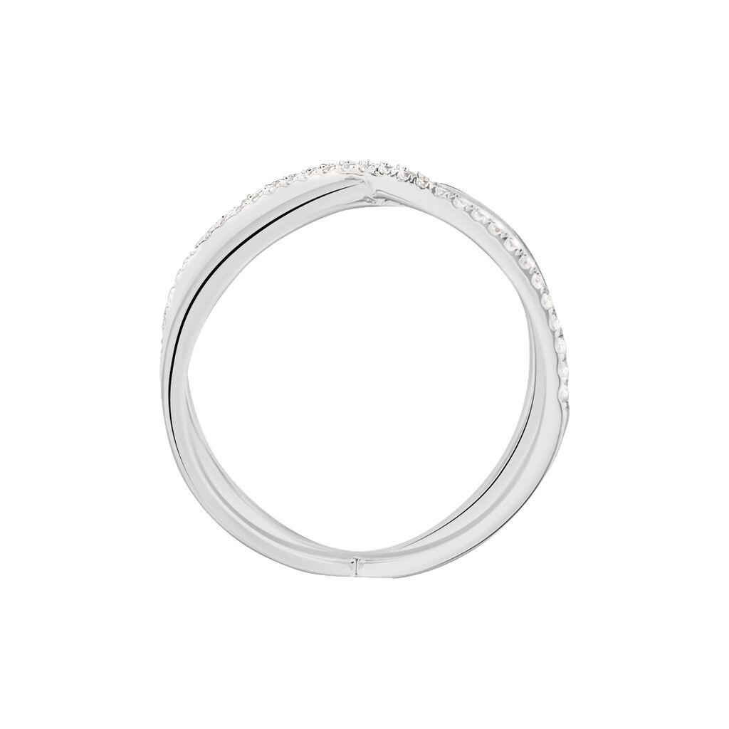 Bague Miya Argent Blanc Oxyde De Zirconium - Bagues avec pierre Femme | Histoire d’Or