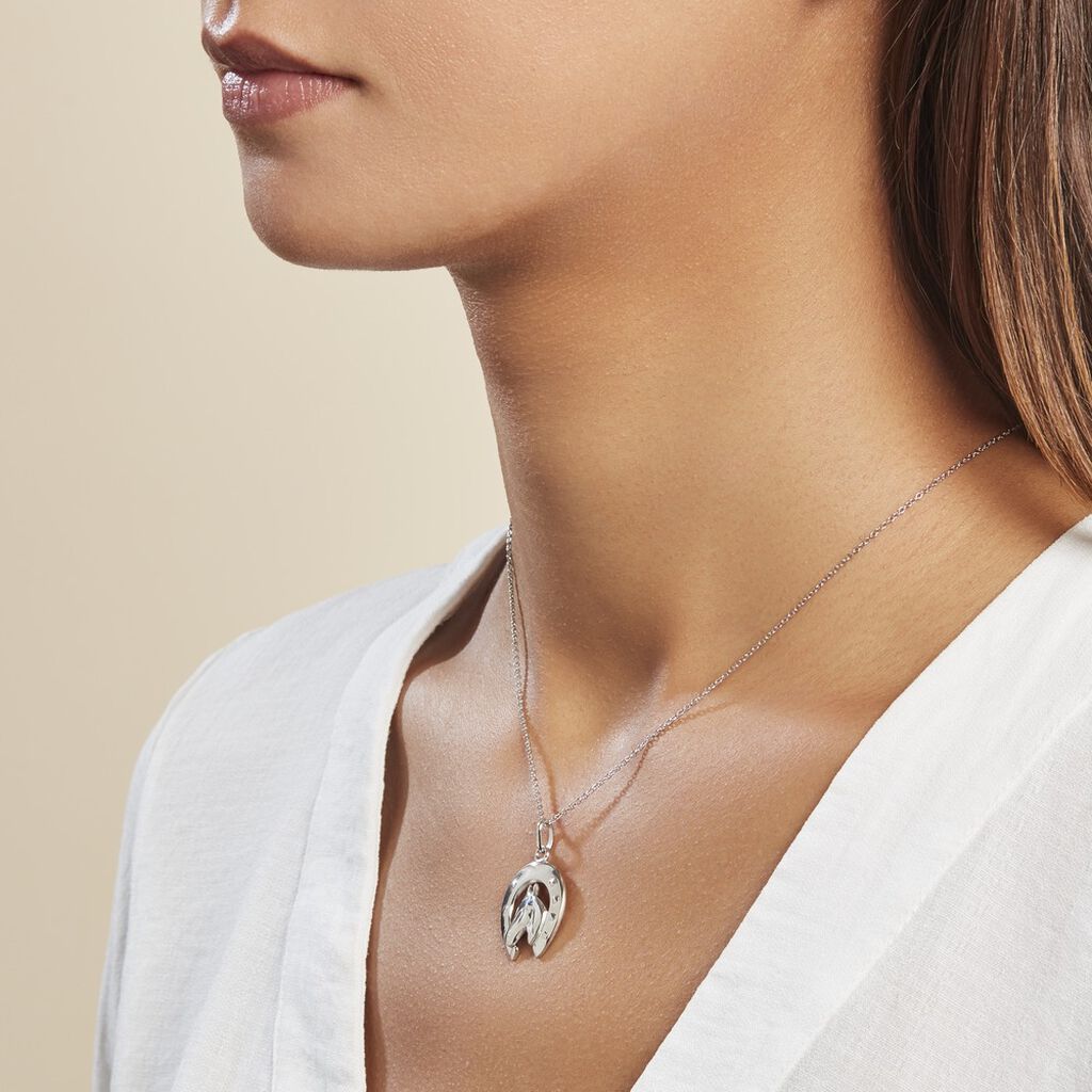 Pendentif Dua Argent Blanc - Pendentifs Famille | Histoire d’Or