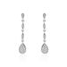 Boucles D'oreilles Pendantes Unice Or Blanc Diamant - Boucles d'oreilles pendantes Femme | Histoire d&rsquo;Or