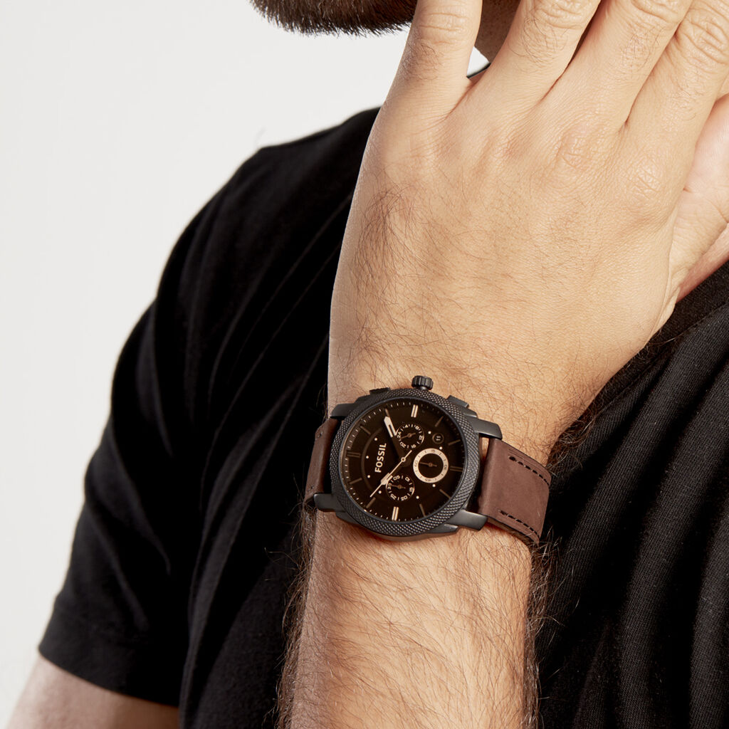 Montre Fossil Machine Marron - Montres Homme | Histoire d’Or