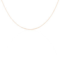 Chaîne Maille Forçat Diamantee Or Rose