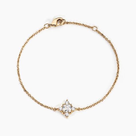 Bracelet Doline Plaqu&eacute; Or Dor&eacute; Oxyde De Zirconium - Bracelets Femme | Histoire d&rsquo;Or