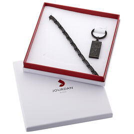 Bracelet Sheron Acier Noir - Gourmettes Homme | Histoire d’Or