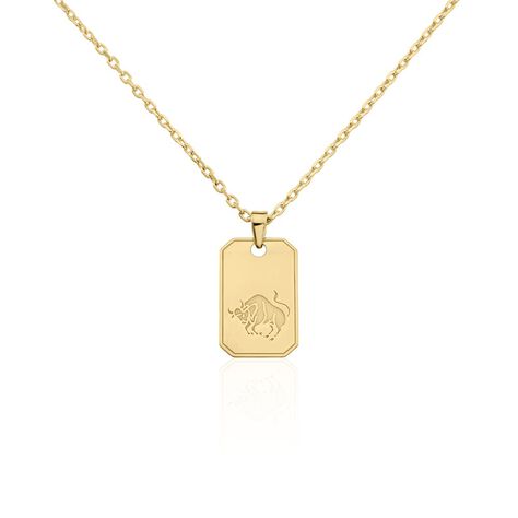 Collier Plaqu&eacute; Or Quintien - Colliers Zodiaque Homme | Histoire d&rsquo;Or