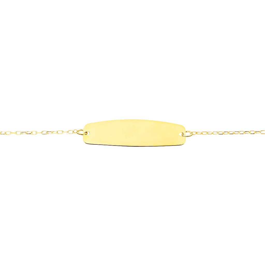 Bracelet Identité Gaspardine Maille Forçat Or Jaune - Bracelets Communion Enfant | Histoire d’Or