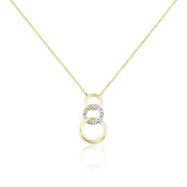 Collier Kristeen Or Bicolore Diamant Blanc - Colliers Femme | Histoire d’Or