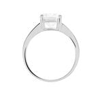 Bague Solitaire Abriel Or Blanc Oxyde De Zirconium - Bagues solitaires Femme | Histoire d&rsquo;Or