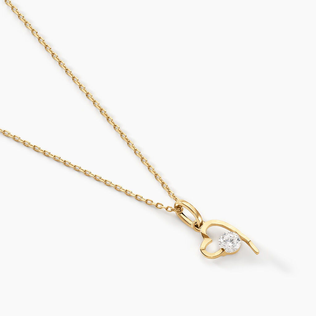 Collier Romance Or Jaune Oxyde De Zirconium - Colliers Femme | Histoire d’Or