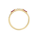 Bague Plaqu&eacute; Or Jaune Calvin Oxyde De Zirconium - Bagues avec pierre Femme | Histoire d&rsquo;Or