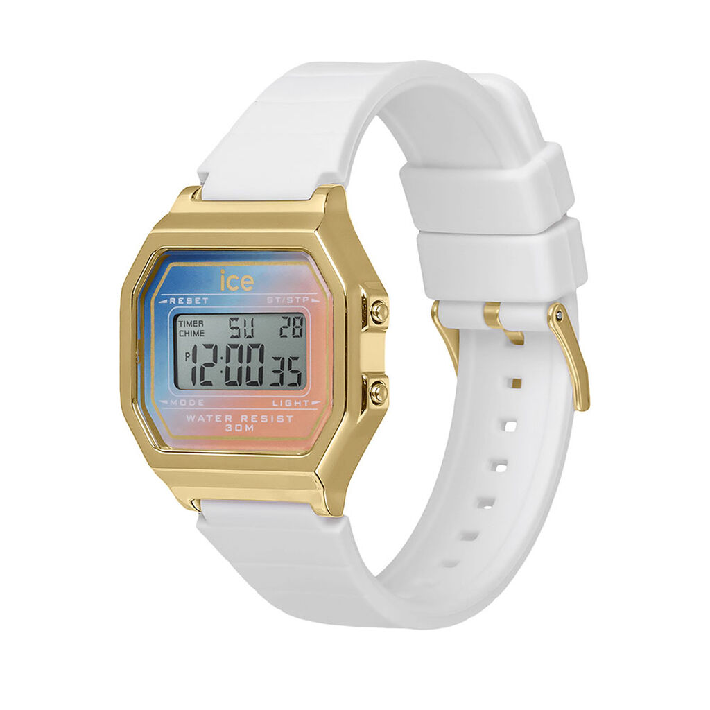 Montre Ice Watch Digit Retro Bleu Rose - Montres Famille | Histoire d’Or