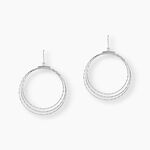 Boucles D'oreilles Pendantes Nadiona Argent Blanc - Boucles d'oreilles fantaisie Femme | Histoire d&rsquo;Or