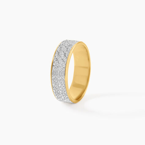 Alliance Raphie Ruban Plat Or Bicolore - Alliances Unisex | Histoire d&rsquo;Or