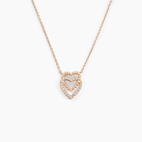 Collier Ottavia Argent Rose Oxyde De Zirconium - Colliers fantaisie Femme | Histoire d&rsquo;Or