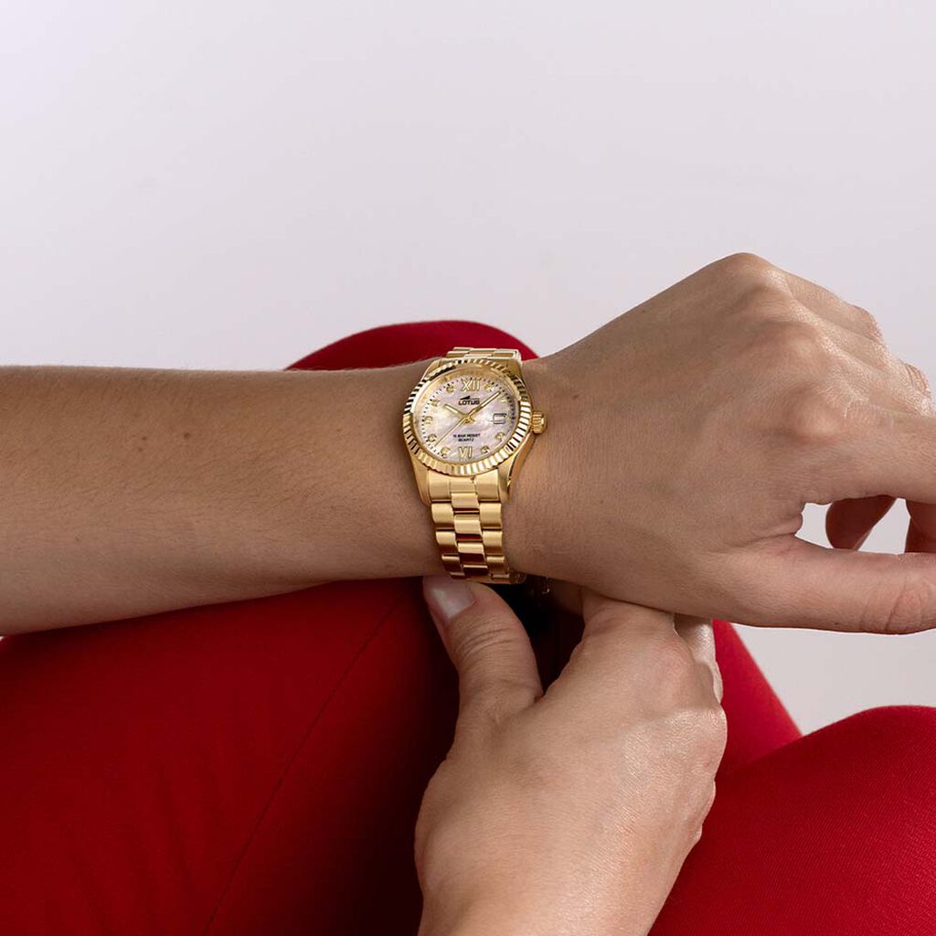 Montre Lotus Freedom Collection Nacre Blanche - Montres Femme | Histoire d’Or
