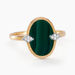 Bague Tahina Or Jaune Malachite Diamant - Bagues solitaires Femme | Histoire d’Or