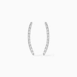 Bijoux D'oreilles Eleana Or Blanc Oxyde De Zirconium - Ear cuffs Femme | Histoire d’Or