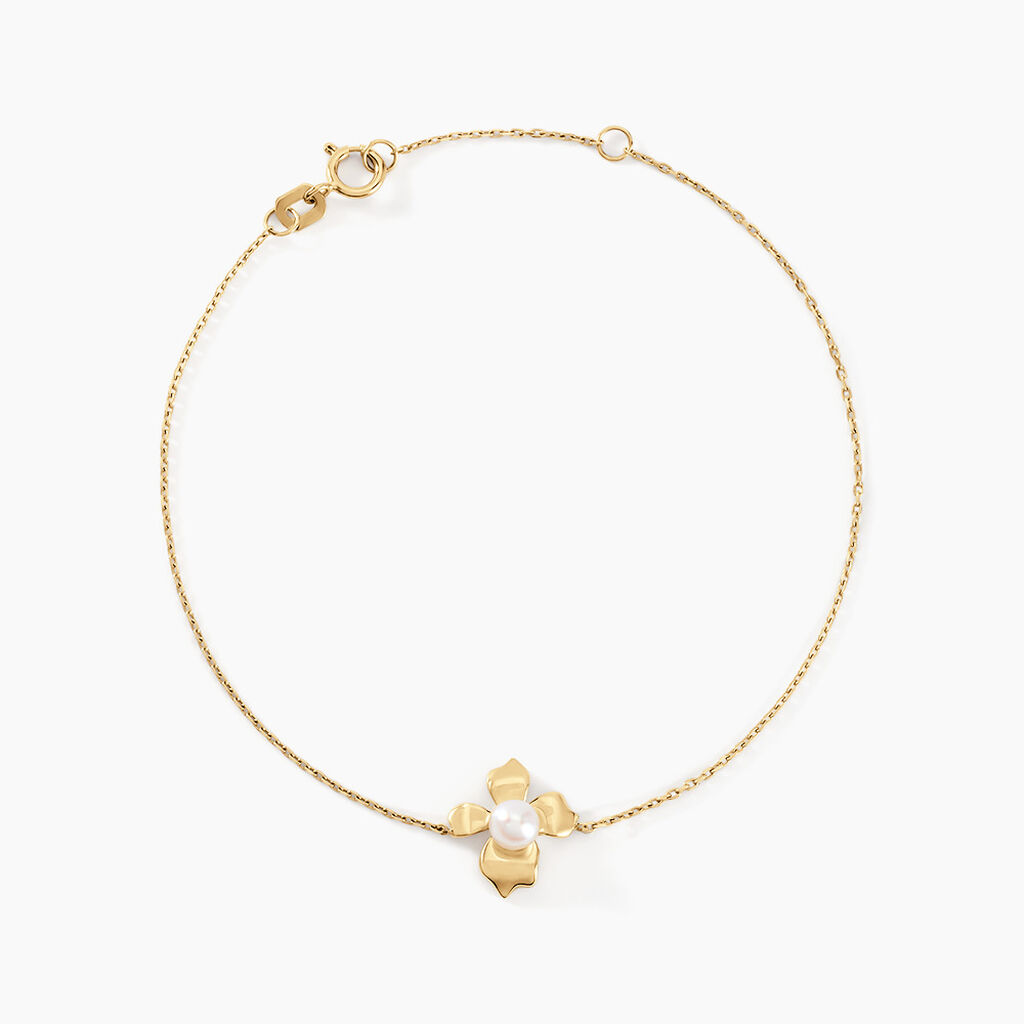 Bracelet Audley Or Jaune Perle De Culture - Bracelets Femme | Histoire d’Or