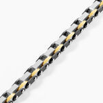 Bracelet M&eacute;tal Acier Tricolore - F&ecirc;te des p&egrave;res Homme | Histoire d&rsquo;Or
