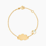 Bracelet Identit&eacute; Gaspardine Maille For&ccedil;at Or Jaune - Bracelets Communion Enfant | Histoire d&rsquo;Or