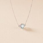 Collier Diapre Or Blanc Topaze Oxyde De Zirconium - Colliers Femme | Histoire d&rsquo;Or