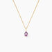 Collier Goutte Or Jaune Amethyste - Colliers Femme | Histoire d’Or