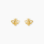 Boucles D'Oreilles Puces Elva Or Jaune - Clous d'oreilles Femme | Histoire d&rsquo;Or