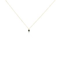 Collier Campsis Or Jaune Malachite