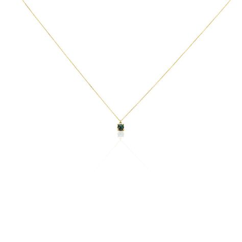 Collier Campsis Or Jaune Malachite - Colliers Femme | Histoire d’Or