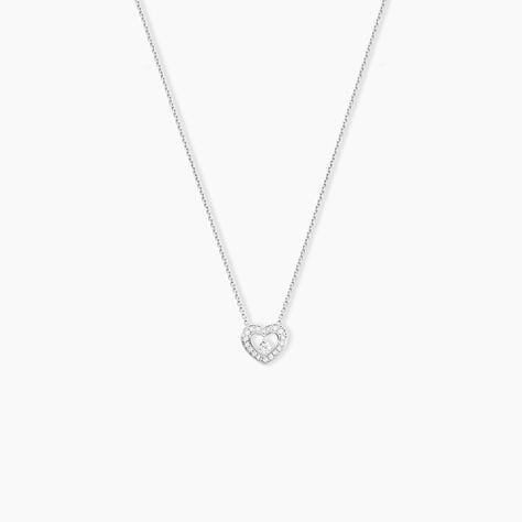 Collier Purete Or Blanc Diamant - Colliers Femme | Histoire d’Or