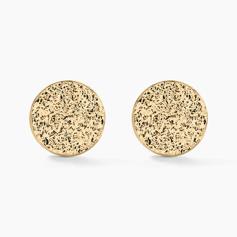 Boucles D'oreilles Puces Blanka Plaqu&eacute; Or Jaune - Boucles d'oreilles fantaisie Femme | Histoire d&rsquo;Or