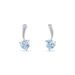 Boucles D'oreilles Pendantes Bertine Or Blanc Topaze - Boucles d'oreilles pendantes Femme | Histoire d’Or