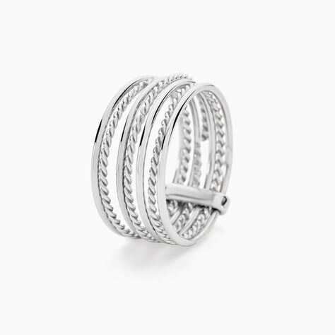 Bague Afiwa Argent Blanc - Bagues fantaisie Femme | Histoire d&rsquo;Or