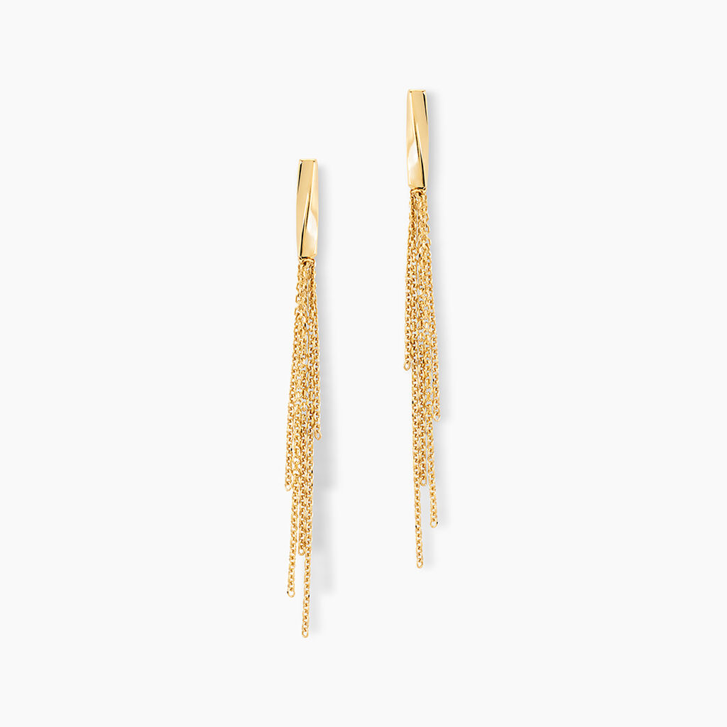 Boucles D'oreilles Pendantes Armoise Or Jaune - Boucles d'oreilles pendantes Femme | Histoire d&rsquo;Or