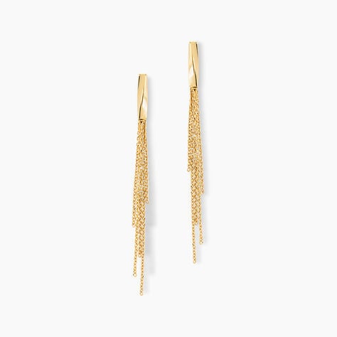 Boucles D'oreilles Pendantes Armoise Or Jaune - Boucles d'oreilles pendantes Femme | Histoire d&rsquo;Or