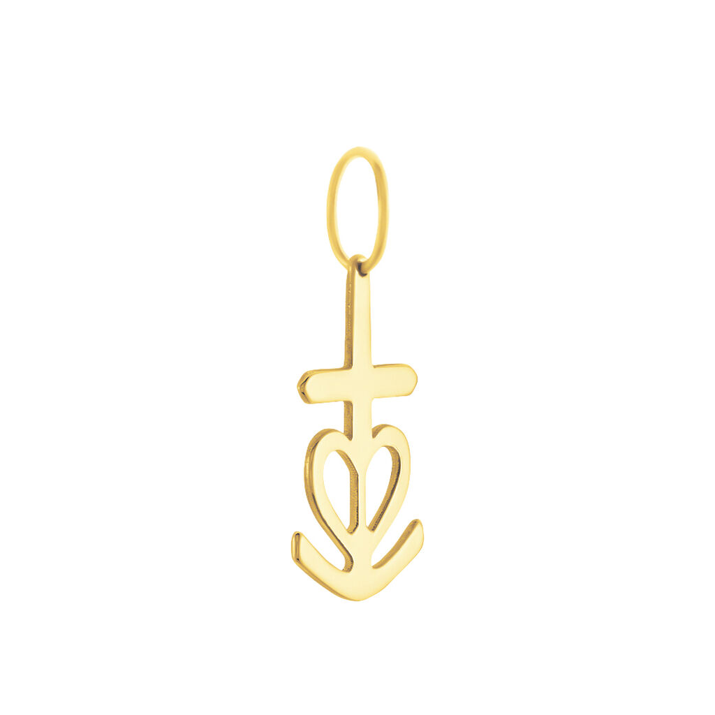 Pendentif Cobeia Croix De Camargue Or Jaune - Pendentifs Baptême Famille | Histoire d’Or