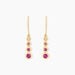 Boucles D'oreilles Pendantes Josephine Or Jaune Rubis - Boucles d'oreilles pendantes Femme | Histoire d’Or