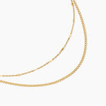 Collier Nuange Argent Dor&eacute; A L'Or 750/1000 - Bijoux sans pierre Femme | Histoire d&rsquo;Or