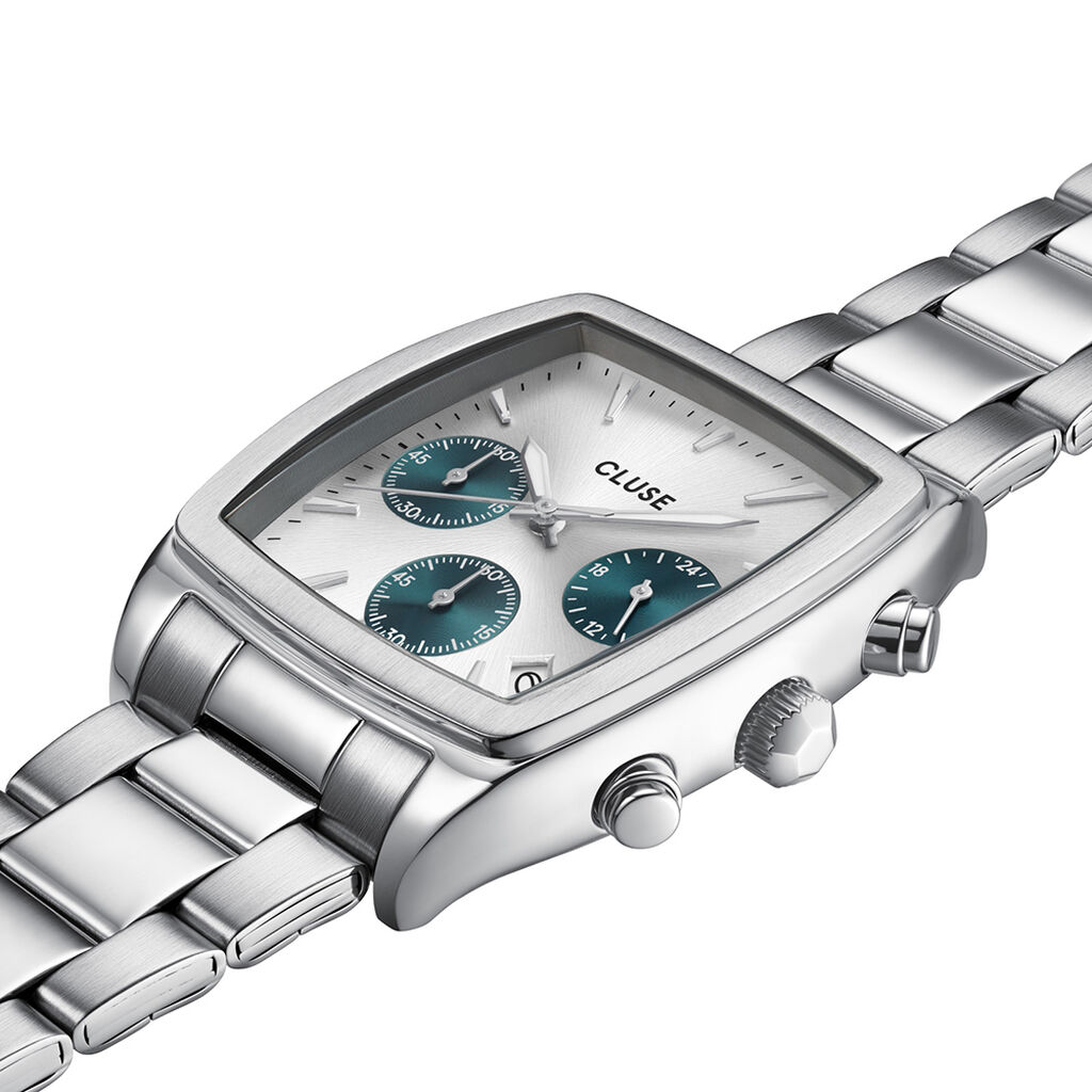 Montre Cluse Quartaut Chrono Argenté - Montres Homme | Histoire d’Or