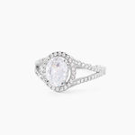 Bague Melyssa Argent Blanc Oxyde De Zirconium - Bagues solitaires Femme | Histoire d&rsquo;Or
