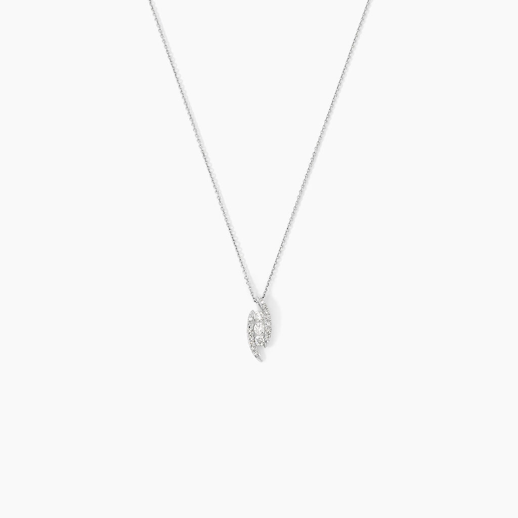 Collier Eternite Or Blanc Diamant - Colliers Femme | Histoire d&rsquo;Or